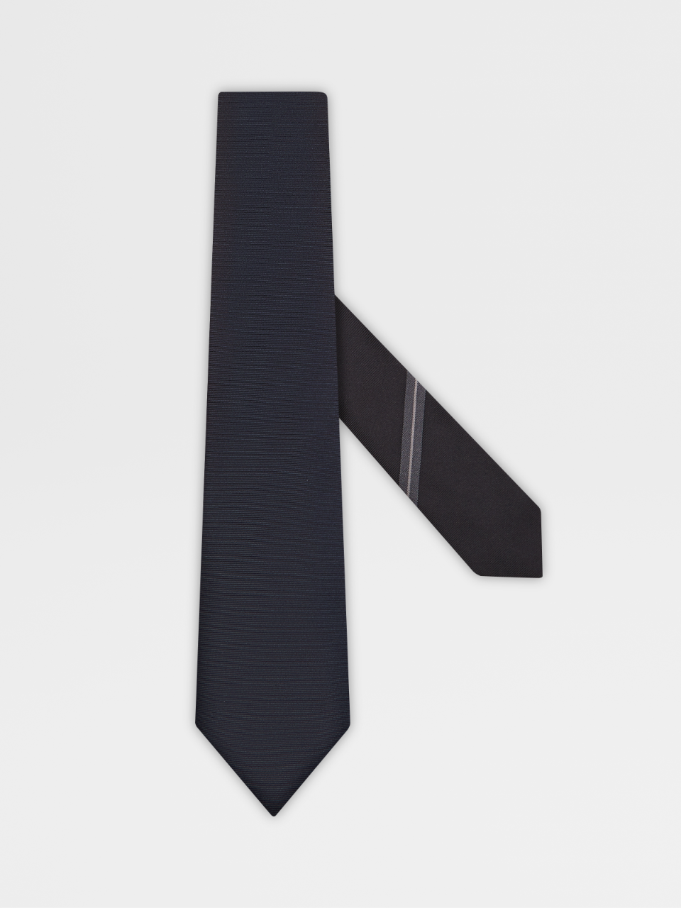 Blue Z Vintage Logo Silk Tie